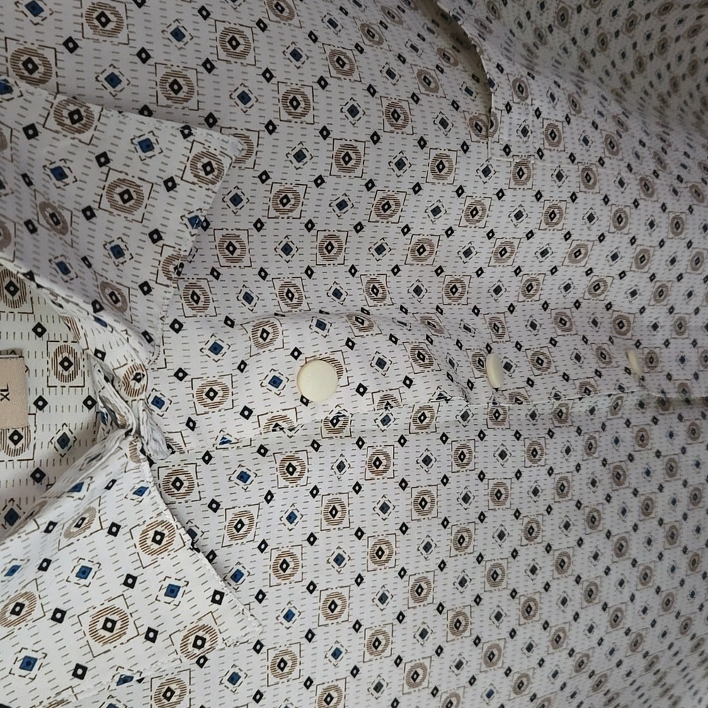 Haband Travelers Cream Patterned Shirt - Picture 5 of 11